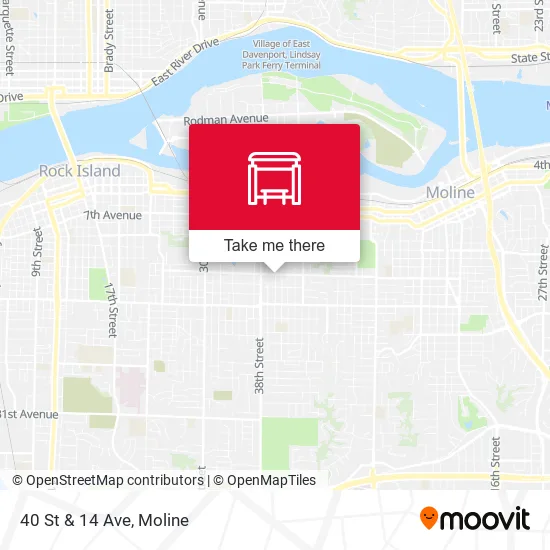 Mapa de 40 St & 14 Ave