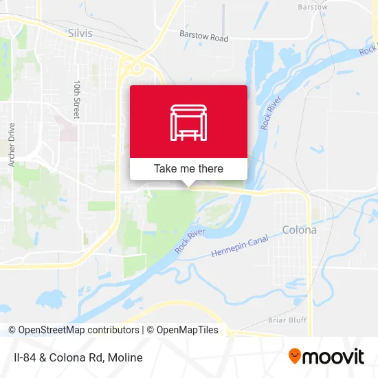 Il-84 & Colona Rd map