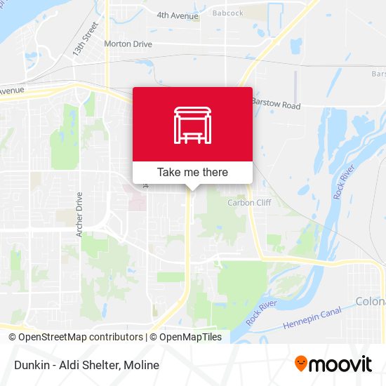 Dunkin - Aldi Shelter map