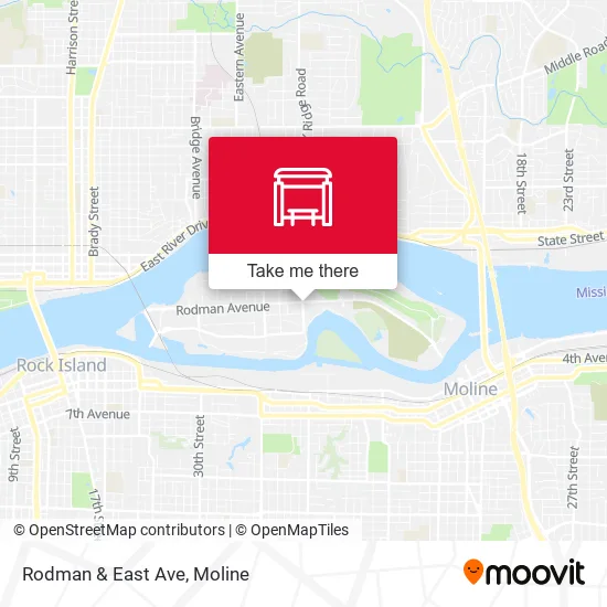 Mapa de Rodman & East Ave