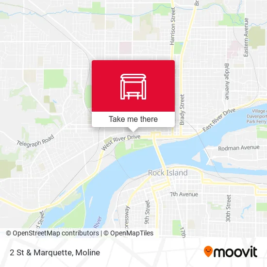 2 St & Marquette map