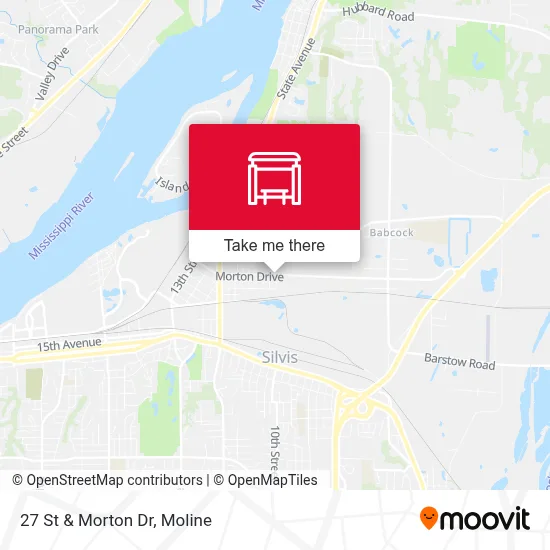 27 St & Morton Dr map