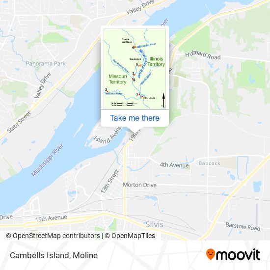 Cambells Island map