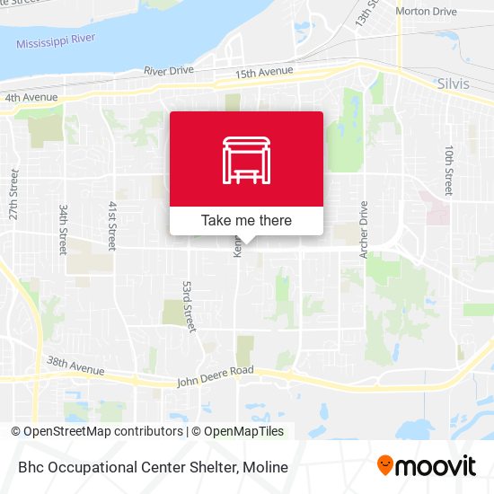 Bhc Occupational Center Shelter map