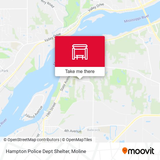 Hampton Police Dept Shelter map