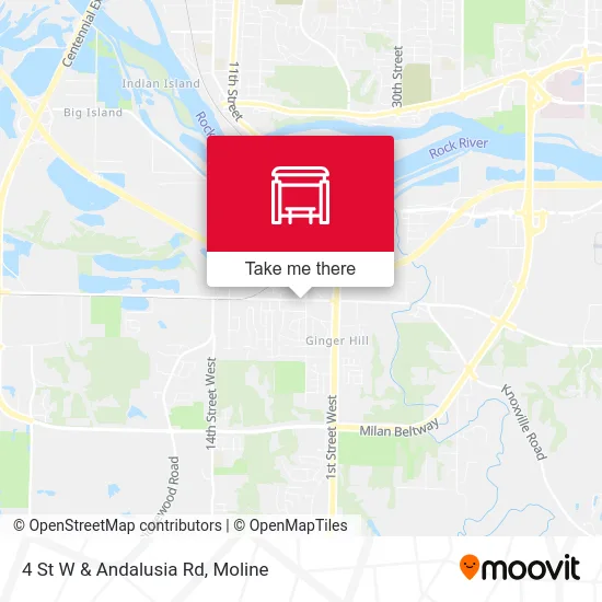 4 St W & Andalusia Rd map