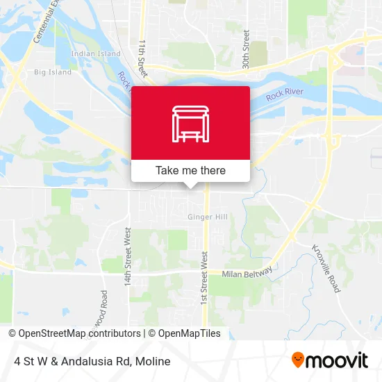 4 St W & Andalusia Rd map