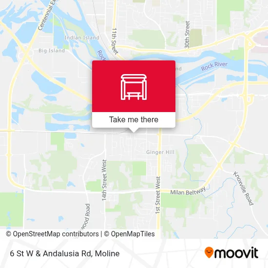 6 St W & Andalusia Rd map