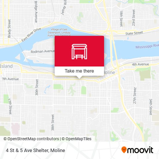 4 St & 5 Ave Shelter map