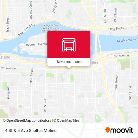 4 St & 5 Ave Shelter map