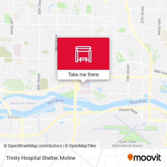 Trinity Hospital Shelter map
