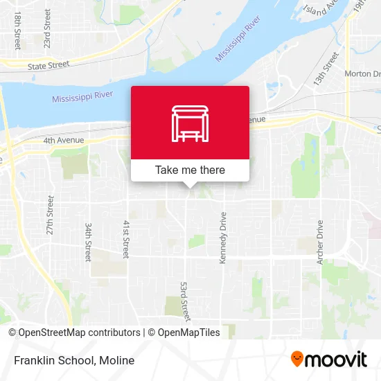 Franklin School map