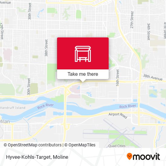 Hyvee-Kohls-Target map