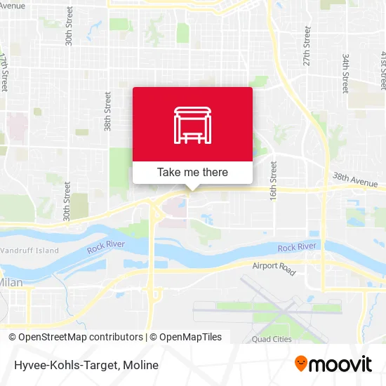 Hyvee-Kohls-Target map