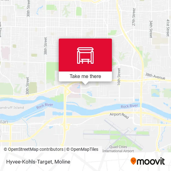 Hyvee-Kohls-Target map