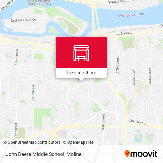 John Deere Middle School map