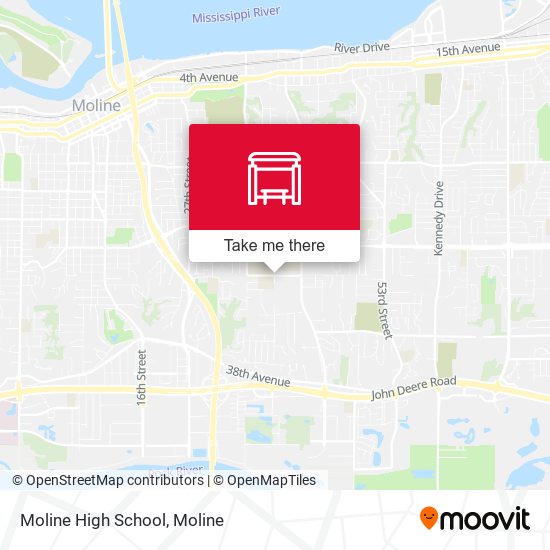 Moline High School map