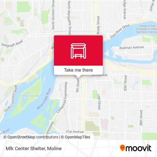 Mapa de Mlk Center Shelter