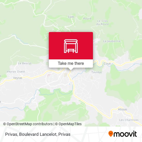Privas, Boulevard Lancelot map