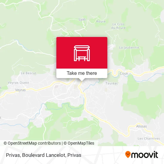 Privas, Boulevard Lancelot map