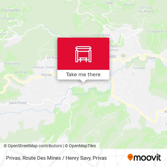 Privas, Route Des Mines / Henry Savy map