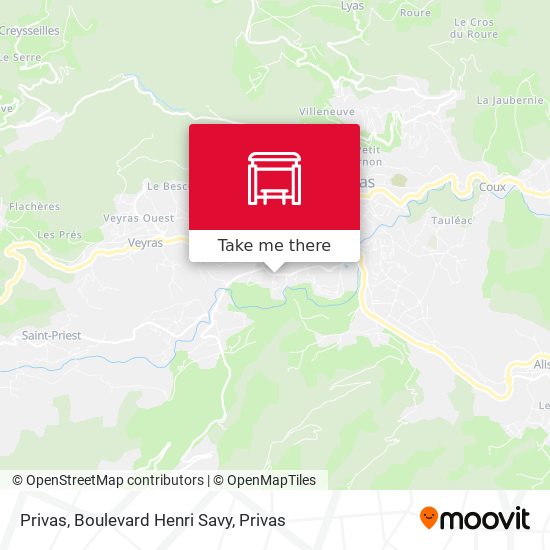 Privas, Boulevard Henri Savy map