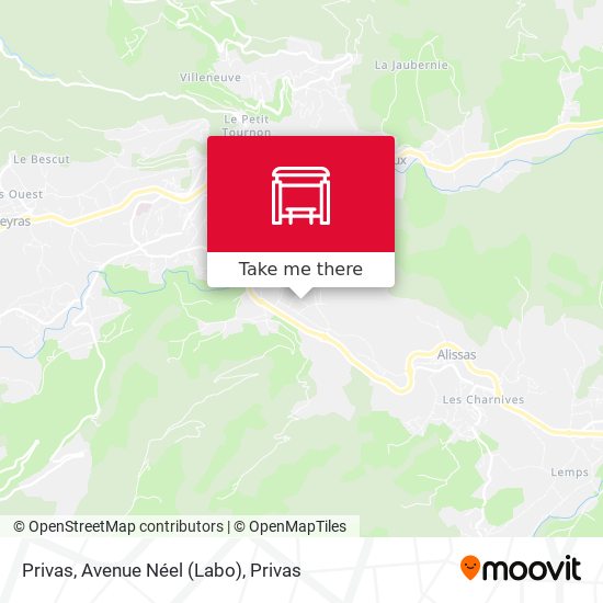 Privas, Avenue Néel (Labo) map