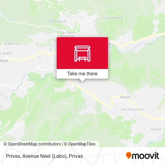 Privas, Avenue Néel (Labo) map