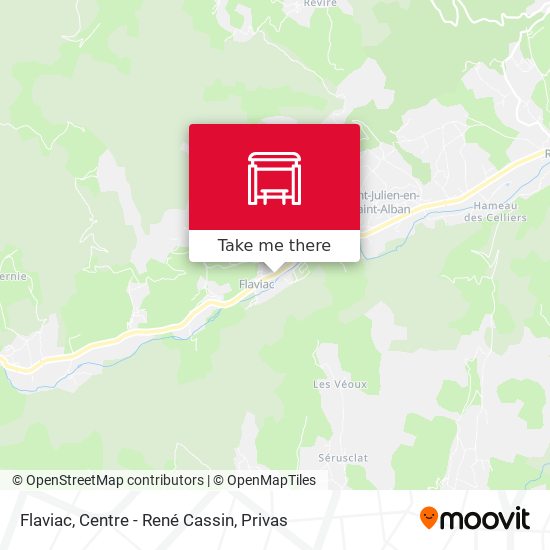 Flaviac, Centre - René Cassin map