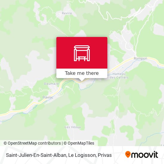 Saint-Julien-En-Saint-Alban, Le Logisson map