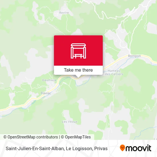 Saint-Julien-En-Saint-Alban, Le Logisson map