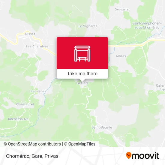 Chomérac, Gare map