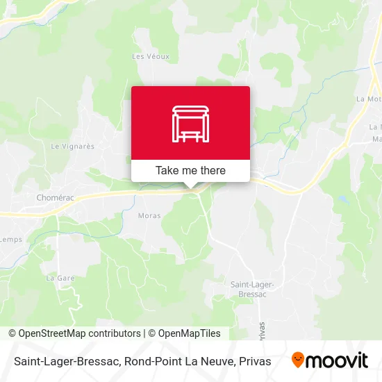 Saint-Lager-Bressac, Rond-Point La Neuve map