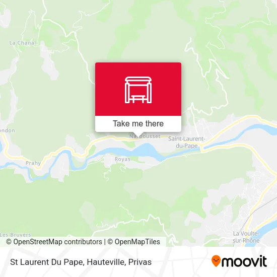 St Laurent Du Pape, Hauteville map