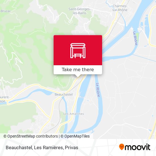 Beauchastel, Les Ramières map