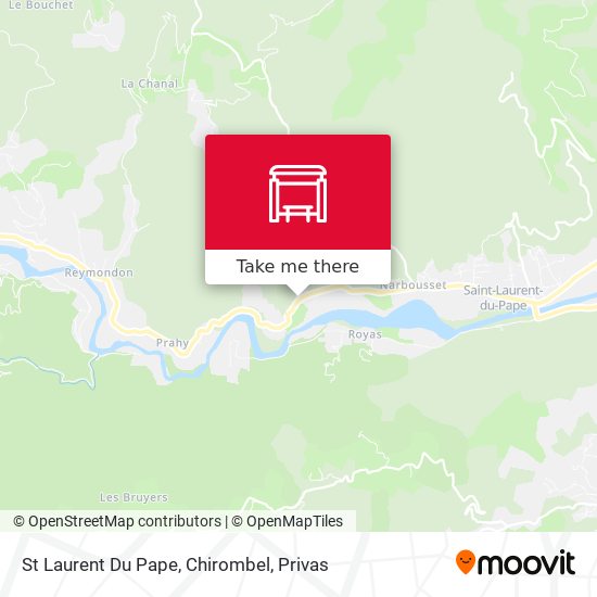 St Laurent Du Pape, Chirombel map