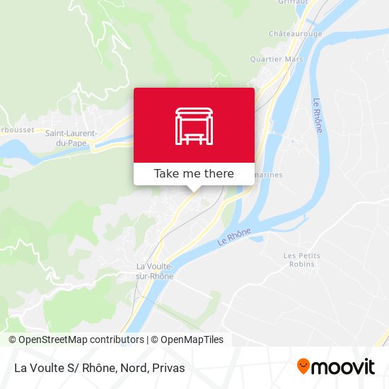 La Voulte S/ Rhône, Nord map