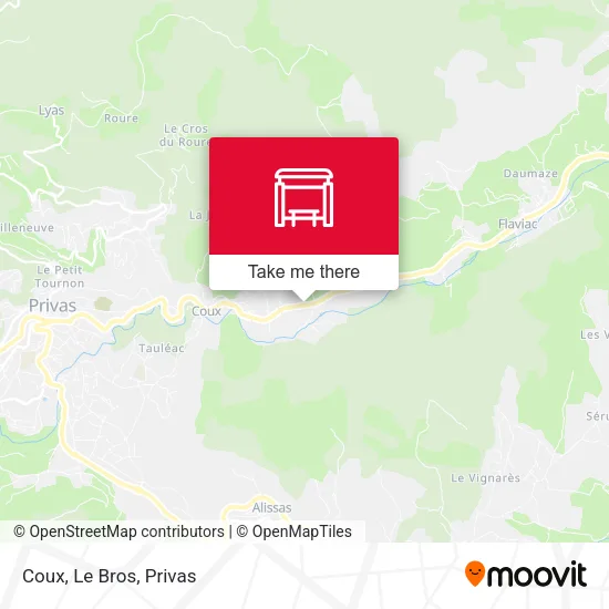 Coux, Le Bros map