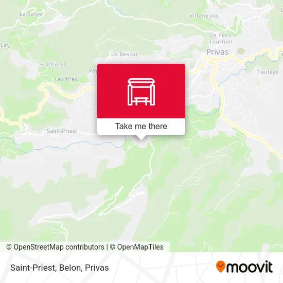 Saint-Priest, Belon map