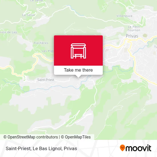 Saint-Priest, Le Bas Lignol map