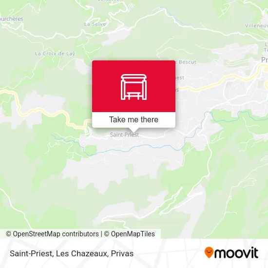 Saint-Priest, Les Chazeaux map