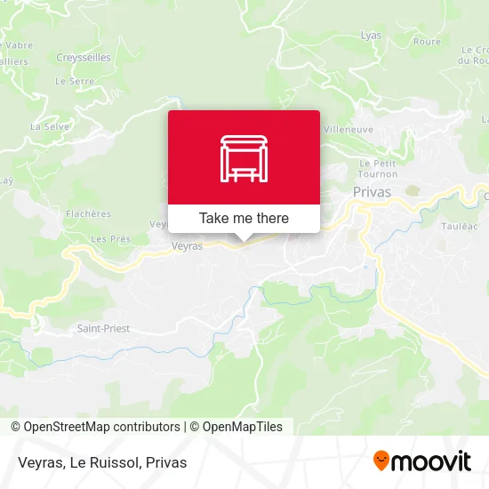 Veyras, Le Ruissol map
