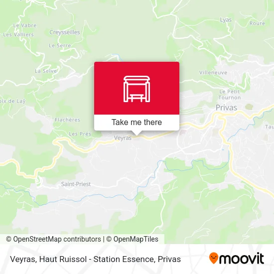 Veyras, Haut Ruissol - Station Essence map