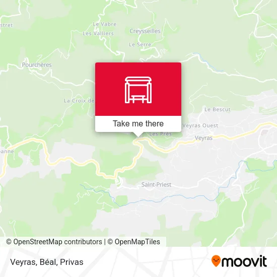 Veyras, Béal map