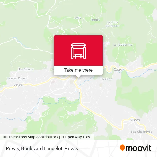 Privas, Boulevard Lancelot map