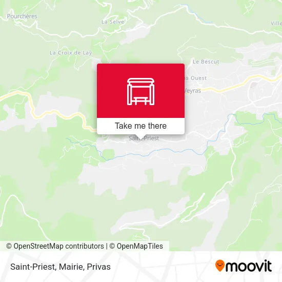 Saint-Priest, Mairie map
