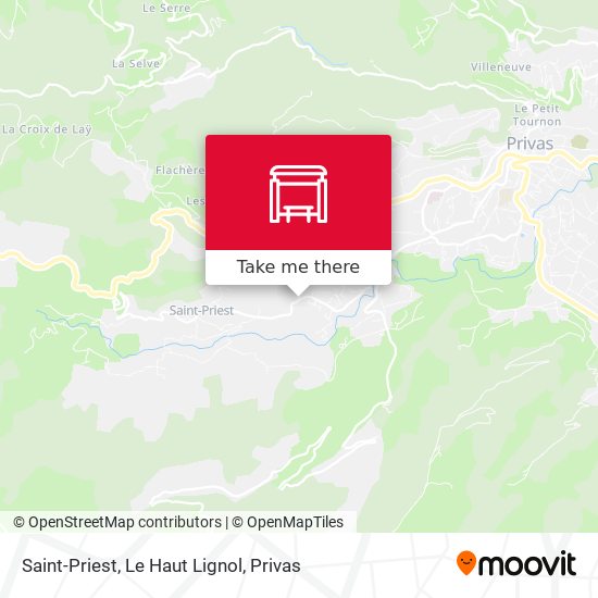 Saint-Priest, Le Haut Lignol map