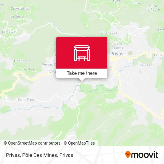 Privas, Pôle Des Mines map