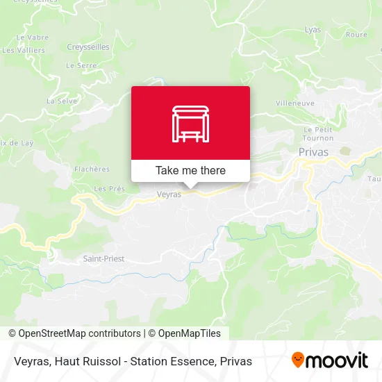 Veyras, Haut Ruissol - Station Essence map