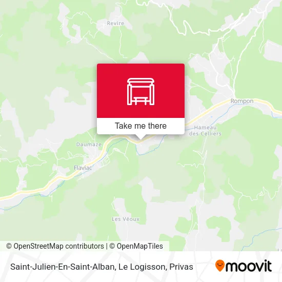 Saint-Julien-En-Saint-Alban, Le Logisson map